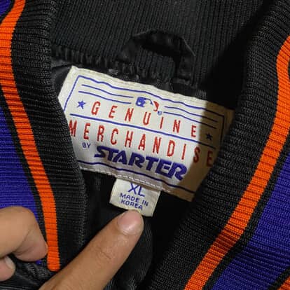 90’s New York Mets Black and Blue Jacket - Thrifted