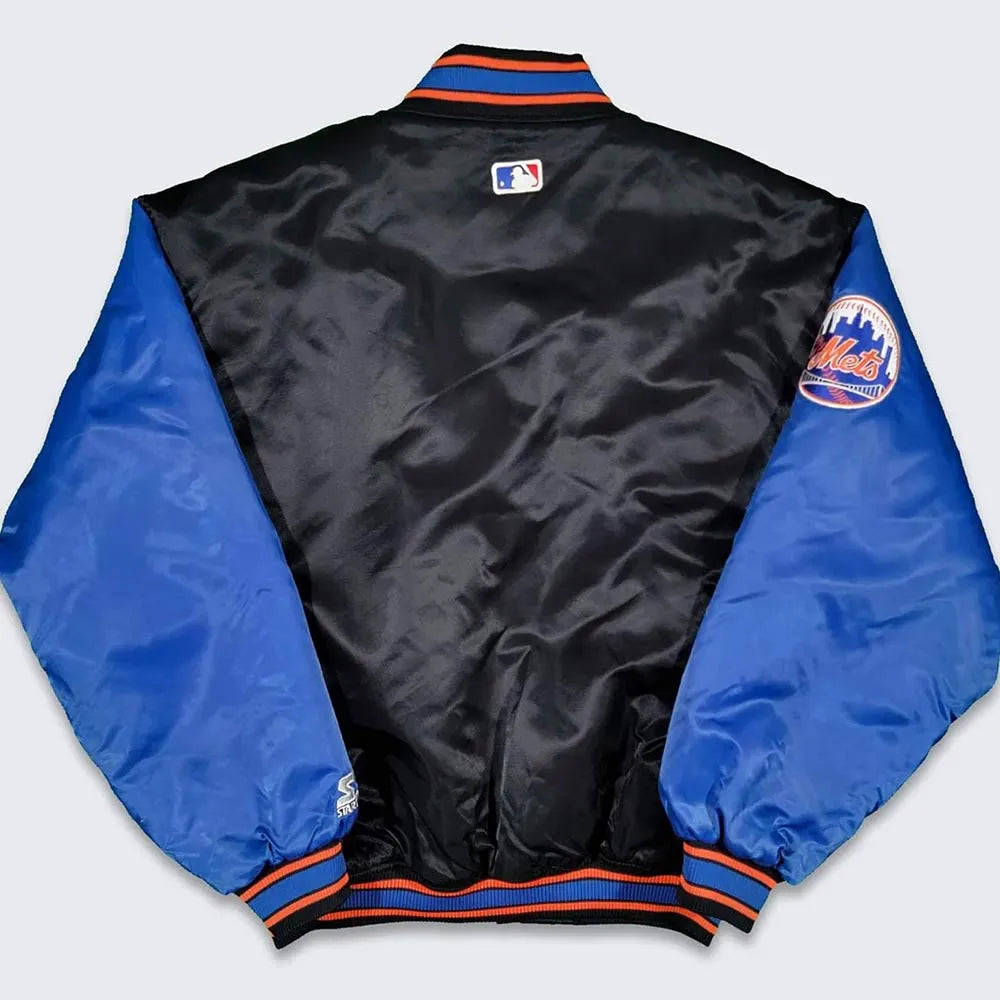 90’s New York Mets Black and Blue Jacket - Thrifted