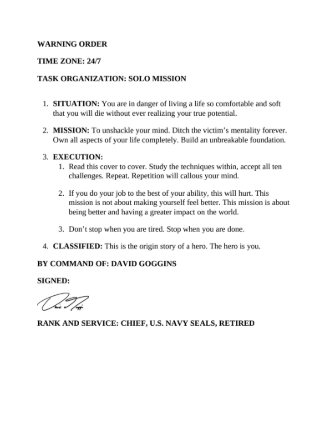 Can’t Hurt Me: Master Your Mind and Defy the Odds by David Goggins