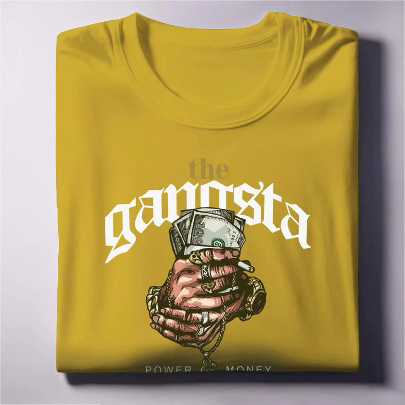 The Gangsta Graphic Tee Power & Money Streetwear Unisex
