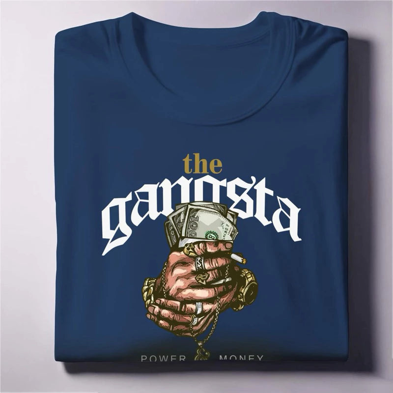 The Gangsta Graphic Tee Power & Money Streetwear Unisex