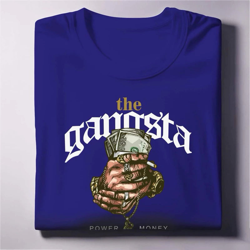 The Gangsta Graphic Tee Power & Money Streetwear Unisex