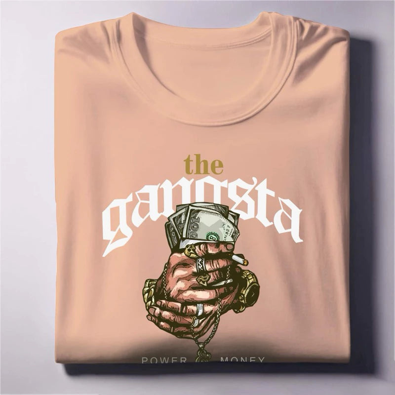 The Gangsta Graphic Tee Power & Money Streetwear Unisex
