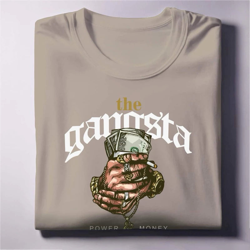 The Gangsta Graphic Tee Power & Money Streetwear Unisex
