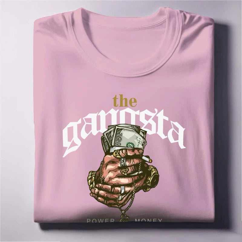 The Gangsta Graphic Tee Power & Money Streetwear Unisex