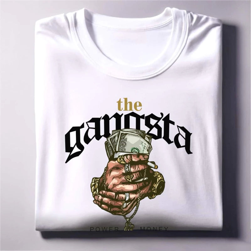 The Gangsta Graphic Tee Power & Money Streetwear Unisex