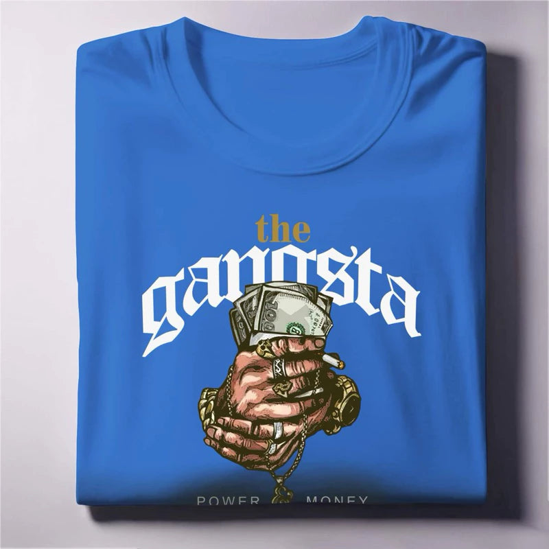 The Gangsta Graphic Tee Power & Money Streetwear Unisex