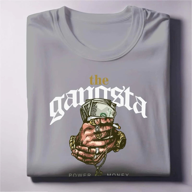 The Gangsta Graphic Tee Power & Money Streetwear Unisex