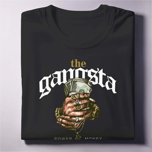 The Gangsta Graphic Tee Power & Money Streetwear Unisex