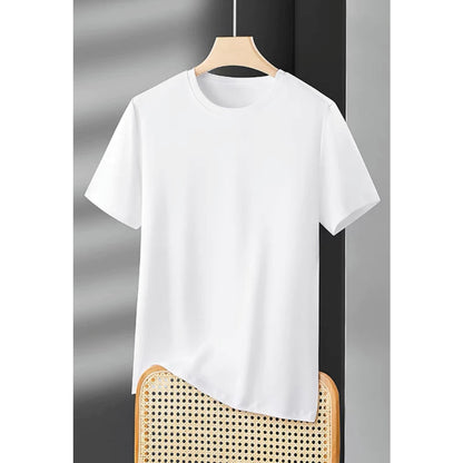 Classic Plain Crew Neck T-Shirt Premium Cotton Blend