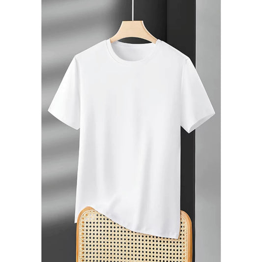 Classic Plain Crew Neck T-Shirt Premium Cotton Blend