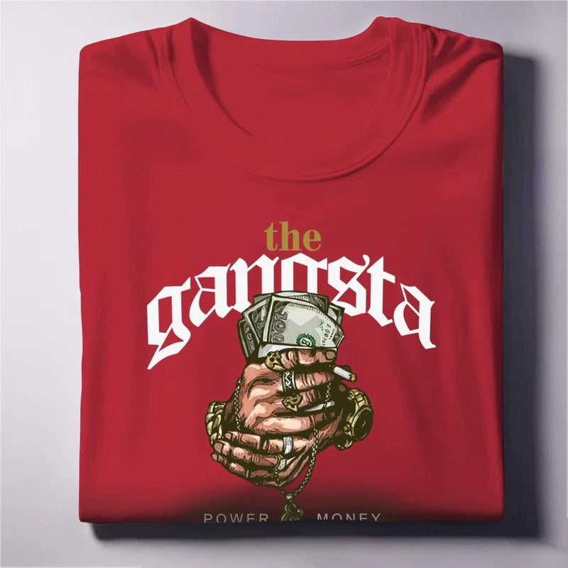 The Gangsta Graphic Tee Power & Money Streetwear Unisex