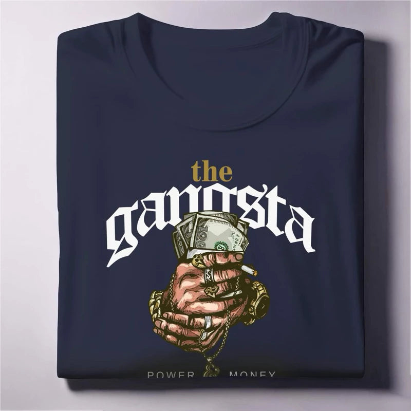 The Gangsta Graphic Tee Power & Money Streetwear Unisex
