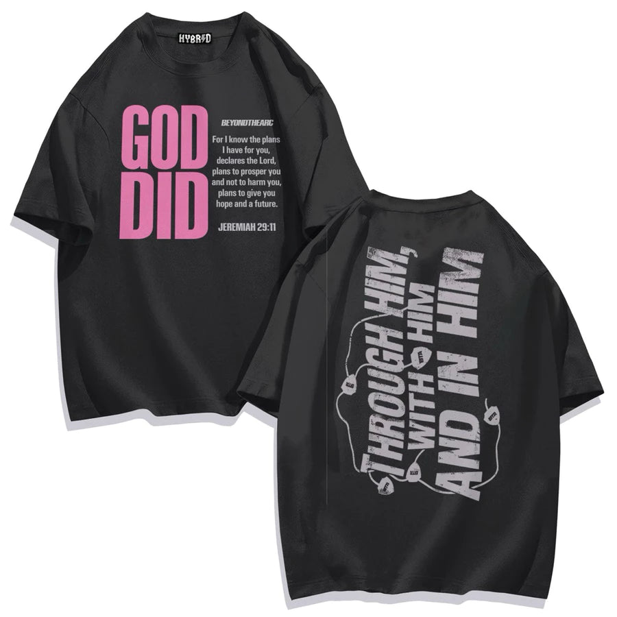 God Did Scripture Graphic Tee – Jeremiah 29:11